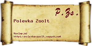 Polevka Zsolt névjegykártya